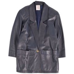 美品 ロエベ LOEWE ジャケット テーラード レザージャケット