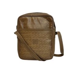 FENDI SAS フェンディ ズッカ柄 ショルダーバッグ レザー ヴィンテージ 