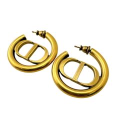 Christian Dior CDロゴ フープピアス - メルカリ