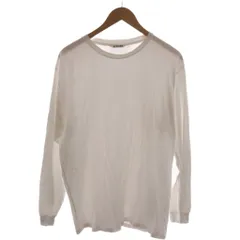 オーラリー AURALEE LUSTER PLAITING L/S TEE ラスタープレーティングロングスリーブティー Tシャツ カットソー 3 白 ホワイト 長袖 無地 A00SP01GT /RR18のサムネイル