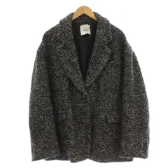 クラネ CLANE SuzuHirose MIX COLOR OVER COAT ツイード コート 2 黒 ブラック 17101-0012 /☆G38のサムネイル