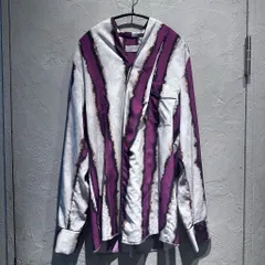 BED J.W. FORD ベッドフォード 19AW STRIPE OGAMI SHIRT ストライプシャツ 19AW-B-BL06-1 パープル系 size:1【代官山A11】のサムネイル