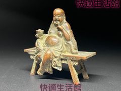 古美術品 人物像 置物 骨董品鉄器 高さ8センチ - メルカリ