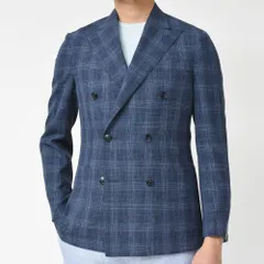 【40%OFF】42サイズ BARBA（バルバ） LoroPianaウールメランジオーバーチェック6Bダブルジャケット GDP/1023004 17091024022 新品 アウトレットのサムネイル