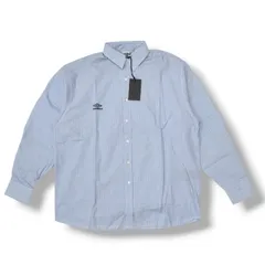 未使用 UMBRO  × SLAM JAM 25AW Cult Unity Shirt ストライプシャツ コラボ アンブロ  × スラムジャム UBMW0336FA211 ブルーホワイト L （18130M）のサムネイル