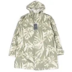 極美品□SAINT LAURENT PARIS サンローランパリ 2020年製 645595 リーフプリント フーデッド モッズコート カーキ 50 イタリア製 正規品のサムネイル