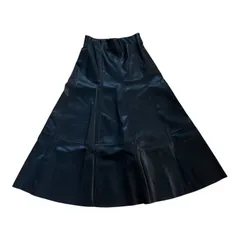 【美品】 BLENHEIM ブレンヘイム スカート ロング ブラック 合成皮革 大人 グッドシルエット レディース サイズXS【DD154】のサムネイル