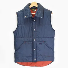 ラングラー 中綿 ナイロン ベスト VQ459 NV Sサイズ ネイビー Wrangler USA製 米国製 ビンテージ ヴィンテージ 古着 70s 80s メンズ アメカジ VQ4659NV  秋冬のサムネイル