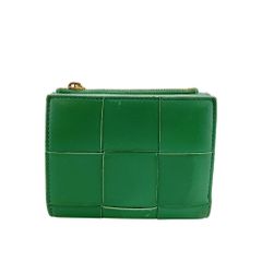 BOTTEGA VENETA カセット スモール 二つ折り財布 グリーン - メルカリ