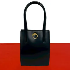極 美品 CARTIER カルティエ パンテール パンサーライン レザー 本革 トートバッグ ハンドバッグ セミショルダーバッグ ブラック 黒 05844のサムネイル