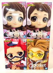 Banpresto My Hero Academia Q posket Uraraka Ochako II & Toga Himiko A / Kirishima Eijiro B / Hawks A Figures Hobby Total 4 items Set 6446159