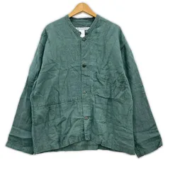 EEL イール リネン長袖シャツ sizeS/グリーンのサムネイル