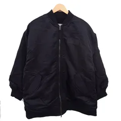 ニコアンド Niko and.. リバーシブル 中綿コート アウター ミドル ボア キルティング ジップアップ F 黒 ブラック /TT ■GY01のサムネイル
