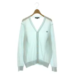 アクアスキュータム AQUASCUTUM カーディガン 薄手 ロゴ ニット 長袖 L ライトブルー /HK ■GY50のサムネイル