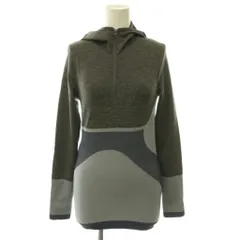 アディダス バイ ステラマッカートニー adidas by Stella McCartney ハーフジップパーカー プルオーバー ストレッチ OT グレー ネイビー タグ付き /CX ■GY50のサムネイル