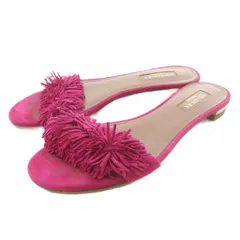 アクアズーラ AQUAZZURA サンダル ミュール スエード 36 ピンクのサムネイル