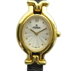 フェンディ FENDI 640L 腕時計 ウォッチ ロゴ クォーツ レザーベルト ゴールド色 ■GY05 /MQ ■OHのサムネイル