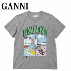 ガニー GANNI A1050070 920 XS S M L Tシャツ 半袖 ロゴ プリント おしゃれ ウィメンズ レディース パロマ