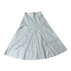 【美品】 BLENHEIM ブレンヘイム スカート　ロング アイボリー　 合成皮革 大人 グッドシルエット レディース サイズXS【DD154】のサムネイル