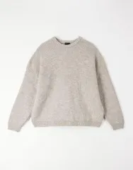 エイソス メンズ アウター ニット・セーター ASOS DESIGN super oversized boxy fit knit fisherman rib sweater BEIGE ベージュのサムネイル