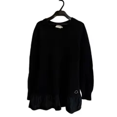 MONCLER モンクレール フリルニット MAGLIONE TRCICOT GIROCOLLO アルパカ ワンピース ブラック レディースのサムネイル