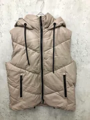GUESS ゲス 2RL06 フード付き ジップアップ 中綿ベスト size38/ベージュ ◆■ レディースのサムネイル