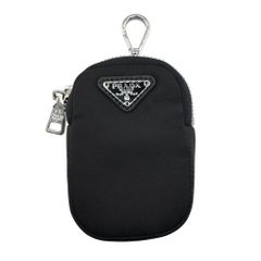 PRADA プラダ 三角ロゴミニ ポーチブラックナイロン - メルカリ