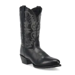 ラレド メンズ シューズ ブーツ・レインブーツ レザー Laredo Birchwood Mens Leather Cowboy Boots Black ブラックのサムネイル
