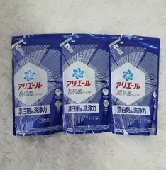 【3パック】アリエール 液体洗剤 漂白剤級の洗浄力 洗濯洗剤 詰め替え 405g×3個のサムネイル
