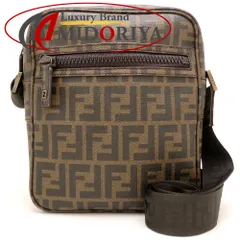 FENDI フェンディ ズッキーノ 8BT098 ショルダーバッグ コーティングキャンバス ブラウン メンズ/353377【中古】のサムネイル