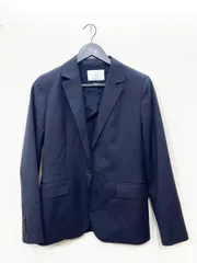 INED イネド ストライプ テーラード ジャケット size9号 (M相当)/紺 ■■レディースのサムネイル