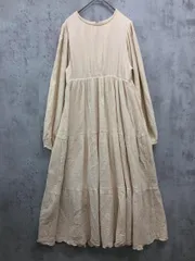moi tytto モイテュット moazu1021003 ガーゼティアード Aライン ワンピース sizeM/ベージュ ■■ レディースのサムネイル