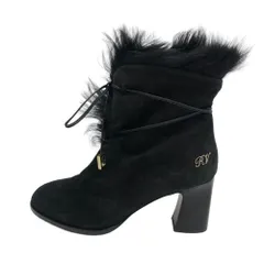 ROGERVIVIER/ロジェヴィヴィエ ブーティ ショートブーツ ファー ストラップ スエード ブーツ ブラック レディース ブランドのサムネイル