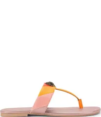 カートジェイガーロンドン レディース シューズ サンダル カラーブロック ロゴ Kurt Geiger London Kensington Colorblock Logo TBar Sandals Pのサムネイル
