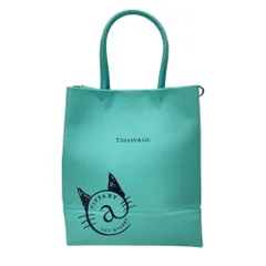 TIFFANY&Co. ティファニー キャットストリート 2WAY ショルダー ミニショッピングトート トートバッグ カバン ブランド ブルー 鞄のサムネイル