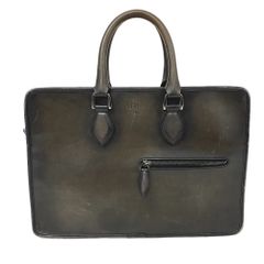 希少78万円 Berluti Onyx オニキス レザー ブリーフケース - メルカリ