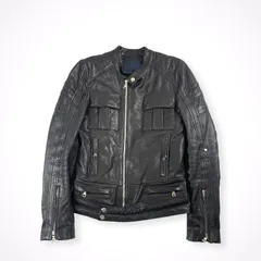 BALMAIN / シープレザーライダースジャケット デカルナン後期 参考定価：300,000程度 SIZE:46のサムネイル