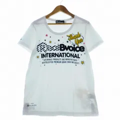 リアルビーボイス Real Bvoice Tシャツ カットソー 半袖 クルーネック コットン プリント L 白 ホワイト トップス /T2のサムネイル