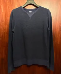 MADE IN USA製 three dots 長袖カットソー ネイビー Sサイズのサムネイル
