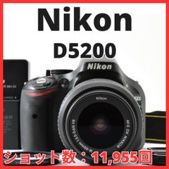 シャッター新品級 Nikon D5200 一眼レフカメラ 望遠レンズ スマホ転送