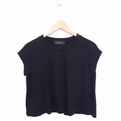 アメリカンラグシー AMERICAN RAG CIE カットソー Tシャツ 丸首 無地 シンプル 半袖 F 黒 ブラック /TT10のサムネイル