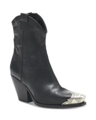 フリーピープル レディース シューズ ブーツ・レインブーツ キャップ Free People Womens Brayden Western Cap Toe Booties Black ブラックのサムネイル