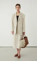 新商品 Grove Bella (グローブ ベラ) アイボリー チェック ジャケットのサムネイル