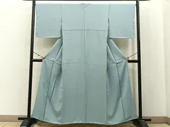 平和屋着物■豪華色留袖　色無地　蓮地紋　千草鼠色　正絹　逸品　未使用　BAAX6793hjのサムネイル