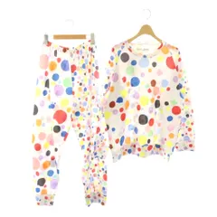 ツモリチサト スリープ tsumori chisato SLEEP セットアップ ドット柄 パジャマ カットソー パンツ LL ホワイト マルチカラー /DO ■OSのサムネイル