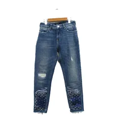 スコッチ&ソーダ SCOTCH & SODA スキニー デニム ジーンズ 切替 ダメージ加工 25 ブルー 青 /KT27のサムネイル