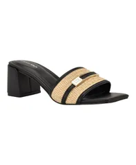 カルバンクライン レディース シューズ スリッポン・ローファー サンダル ヒール Calvin Klein Womens Paloma SlipOn Block Heel Sandals BlackLのサムネイル