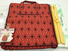 平和屋着物●西陣　本場筑前博多織　男性　角帯　花菱文　証紙付き　正絹　逸品　未使用　CABG7995vp 平和屋着物○西陣 本場筑前博多織 男性 角帯 花菱文 証紙付き 正絹