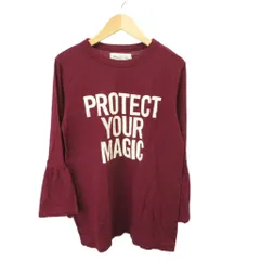ゴートゥハリウッド GO TO HOLLYWOOD カットソー Tシャツ ロンT 2 ボルドー ロゴプリント 長袖 ラウンドネック /MD ■GY20のサムネイル