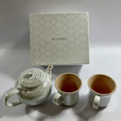 ★ Le Creuset ル クルーゼ ティーポット マグカップ 2個 3点セット まとめ商品 白系 3点 まとめ商品 現状品のサムネイル